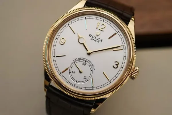 Rolex 1908 Yellow Gold 52508 0006 39 mm Replica Watch - Image 4