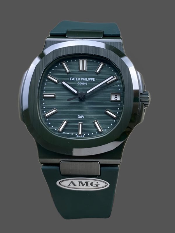 Patek Philippe Nautilus Green Rubber Green Dial 5711 40MM Watch
