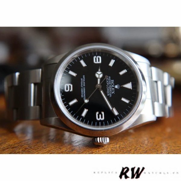 Rolex Explorer SRL156 14270 Stainless Steel Black Dial 36MM Mens Replica Watch - Image 2