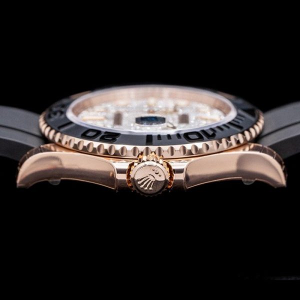 Rolex Yacht Master II 126655 Diamond Pave Dial Rose Gold 40mm Mens Replica Watch - Image 4