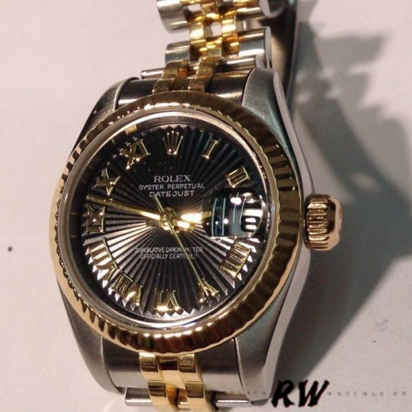 Rolex Datejust 179173 Sunbeam Silver Dial Fluted Bezel 26MM Lady Replica Watch - Image 2