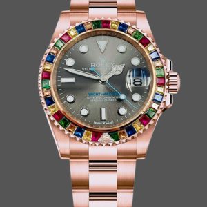 Rolex Yacht Master 116695 Everose Gold Grey Dial 40MM Mens Replica Watch