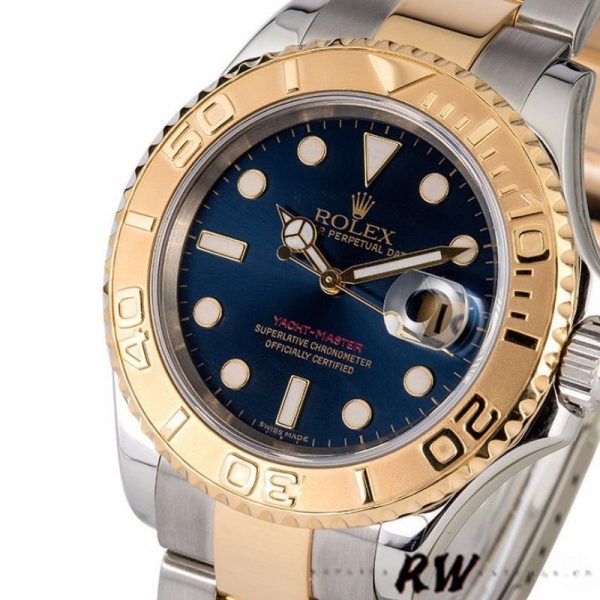 Rolex Yachtmaster 16623 Steel Yellow Gold Blue Dial 40MM Mens Replica Watch - Image 2