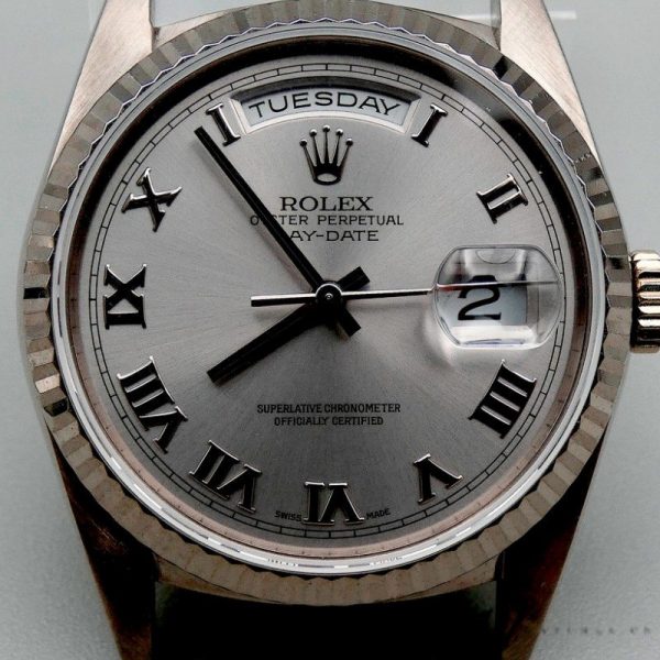 Rolex Day-Date 118239 Rhodium Roman Dial 36mm Unisex Replica Watch - Image 2