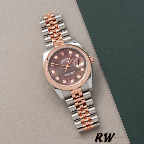 Rolex Datejust 116201 Black Mother of Pearl Dial 36mm Unisex Replica Watch - Image 2