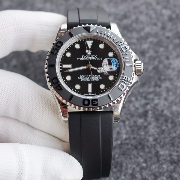 Rolex Yacht Master 226659 White Gold Black Dial 42mm Mens Replica Watch - Image 3