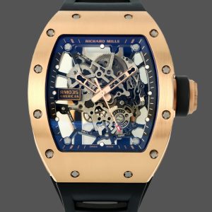 Richard Mille RM 035 Black Toro Nadal Rose Gold Replica Watch