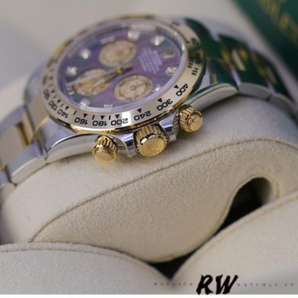 Rolex Cosmograph Daytona 116503 Black Mother Of Pearl Dial 40MM Mens Replica Watch - Image 4