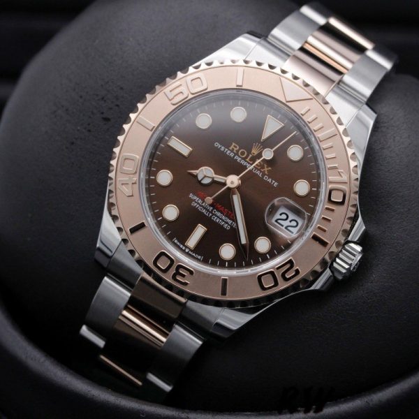 Rolex Yacht Master 268621 Everose Bezel Chocolate Dial 37mm Unisex Replica Watch - Image 2