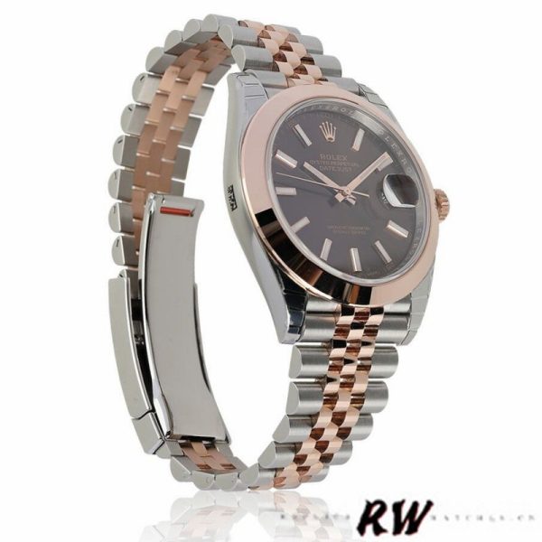 Rolex Datejust 126301 Rose Gold Chocolate Brown Index Dial 41MM Mens Replica Watch - Image 2