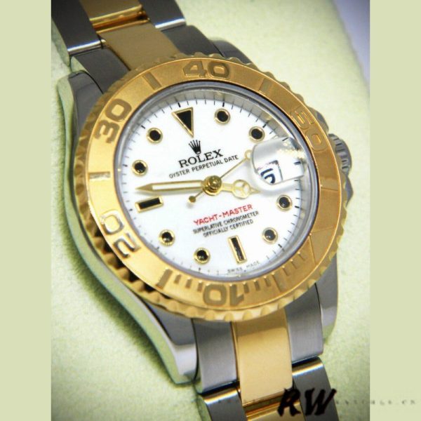 Rolex Yacht Master 169623 Steel Yellow Gold White Dial 29MM Lady Replica Watch - Image 4