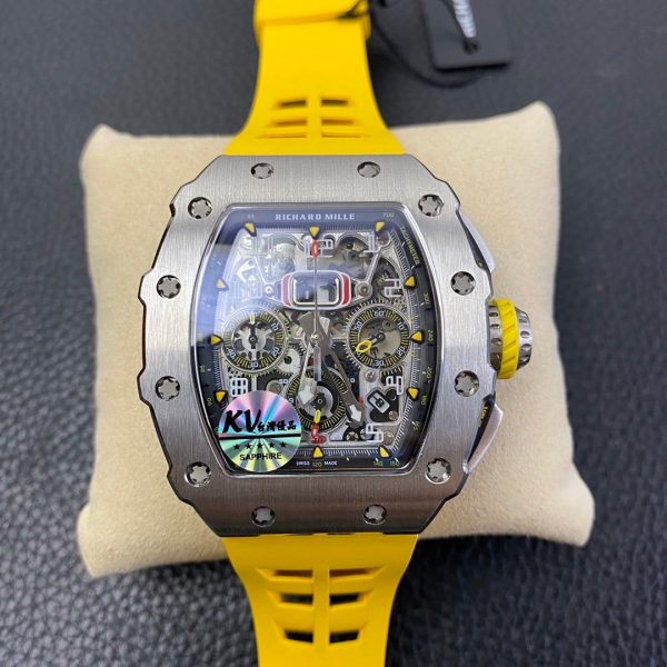 Richard Mille RM 11 03 Titanium Skeleton Dial Yellow Strap - Image 2