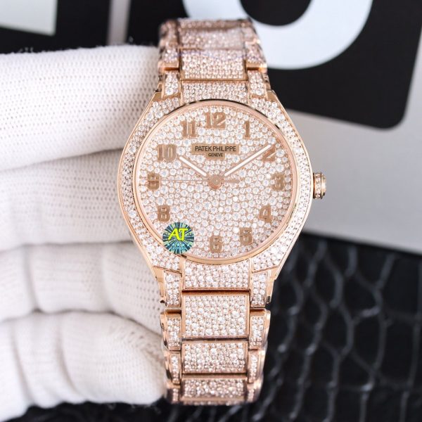 Patek Philippe Twenty~4 Automatic Haute Joaillerie Rose Gold 7300 1450R 001(yellow) - Image 2