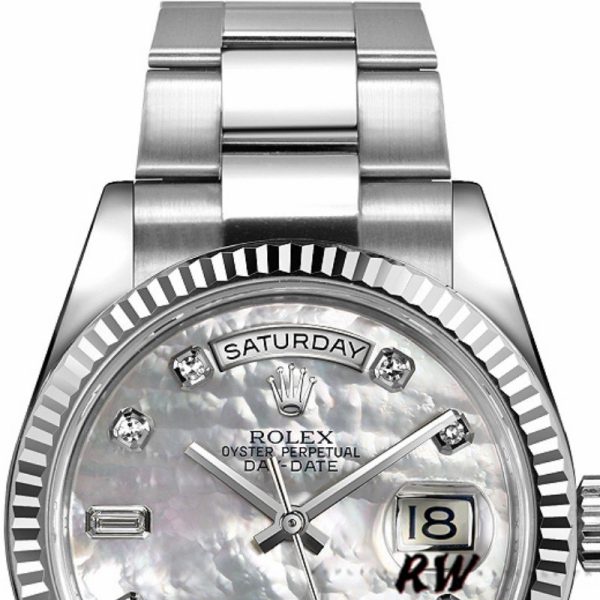 Rolex Day-Date 118239 MOP Diamond Dial 36mm Unisex Replica Watch - Image 2