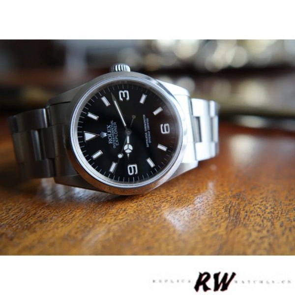 Rolex Explorer SRL156 14270 Stainless Steel Black Dial 36MM Mens Replica Watch - Image 3