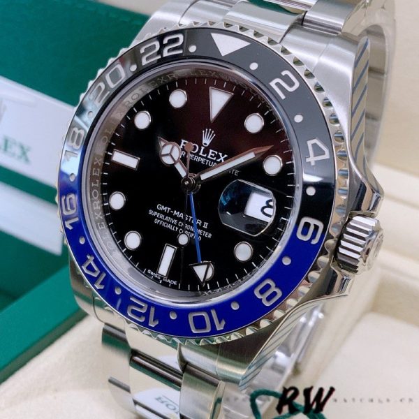 Rolex GMT-Master II Batman 116710BLNR Black Dial 40mm Mens Replica Watch - Image 3