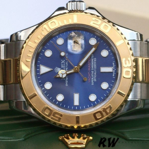Rolex Yachtmaster 16623 Steel Yellow Gold Blue Dial 40MM Mens Replica Watch - Image 3