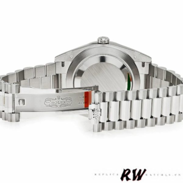 Rolex Day-Date 228396TBR Black Dial Diamond Bezel 40mm Mens Replica Watch - Image 5