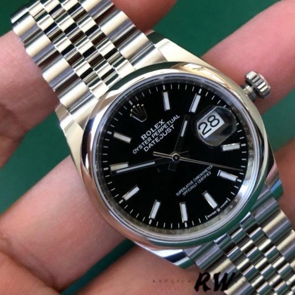 Rolex Datejust 126200 Black Index Dial Stainless Steel 36MM Unisex Replica Watch - Image 3