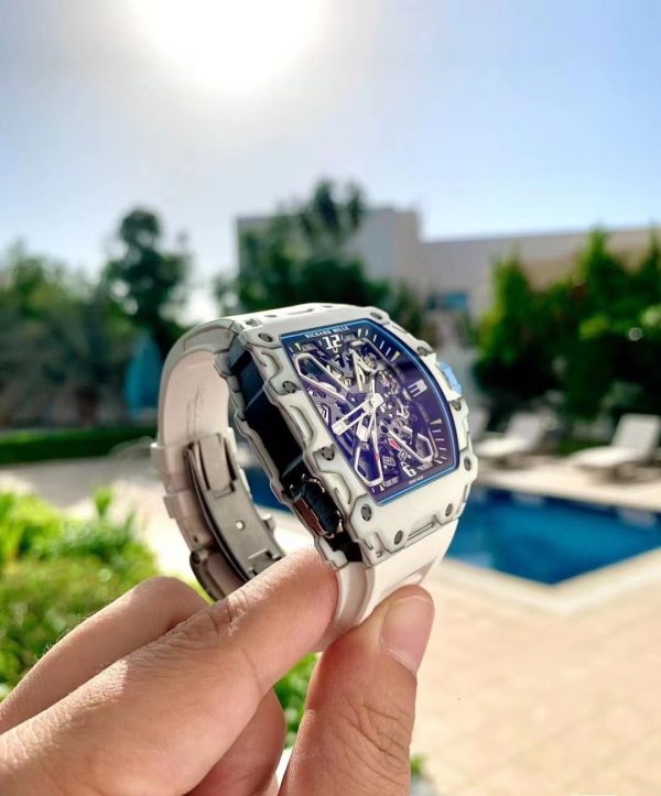 Richard Mille RM 35-03 Rafa Nadal White Carbon Quartz TPT(BLUE) - Image 6