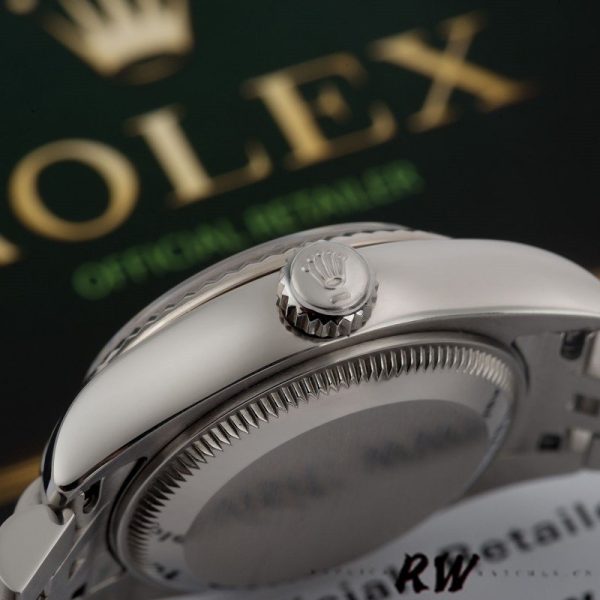 Rolex Datejust 179174 Rhodium Grey Dial Fluted Bezel 26MM Lady Replica Watch - Image 4