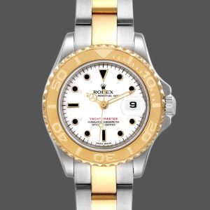Rolex Yacht Master 169623 Steel Yellow Gold White Dial 29MM Lady Replica Watch