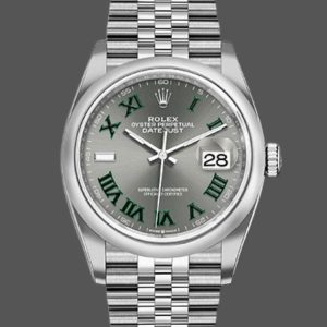 Rolex Datejust 126200 Grey Wimbledon dial Stainless Steel 36MM Unisex Replica Watch