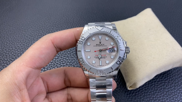 Rolex Yacht Master 116622 Stainless Steel platinum Dial 40mm Mens Replica Watch - Image 2