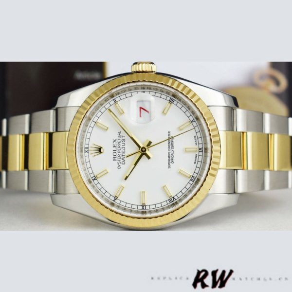 Rolex Datejust 126233 White Index Dial 36MM Unisex Replica Watch - Image 3