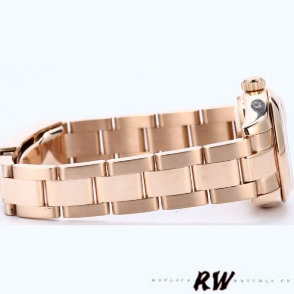 Rolex Datejust 179165 Everose Gold Pink Roman Dial 26MM Lady Replica Watch - Image 4