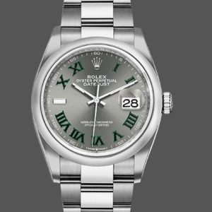 Rolex Datejust 126200 Stainless Steel Grey Wimbledon dial 36MM Unisex Replica Watch