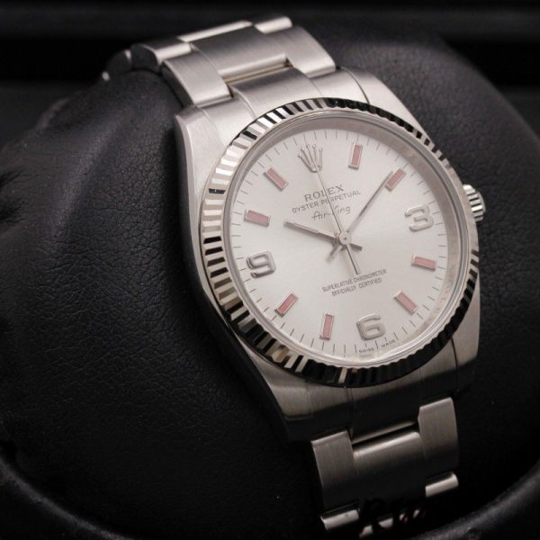 Rolex Oyster Perpetual Air-King 114234 Automatic Silver Dial 34mm Unisex replica watch - Image 3
