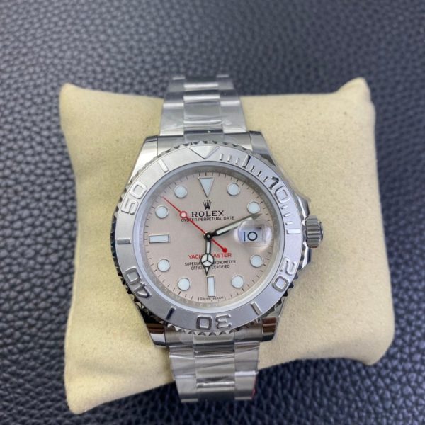 Rolex Yacht Master 116622 Stainless Steel platinum Dial 40mm Mens Replica Watch - Image 3
