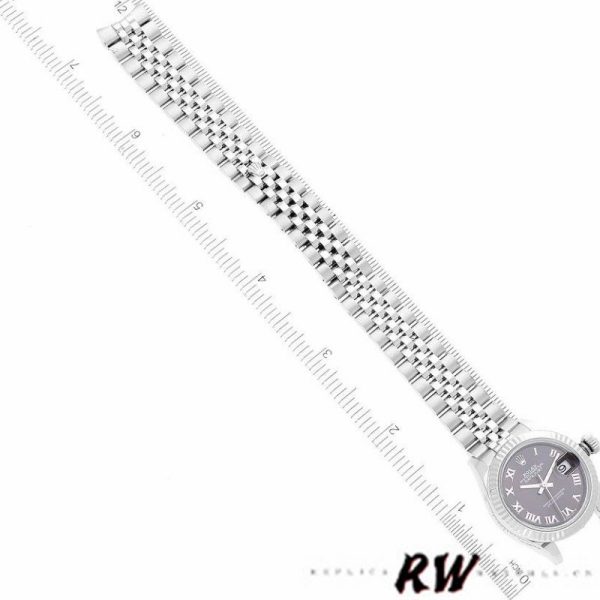Rolex Datejust 279174 Stainless Steel Dark Grey Roman Dial 28mm Lady Replica Watch - Image 6