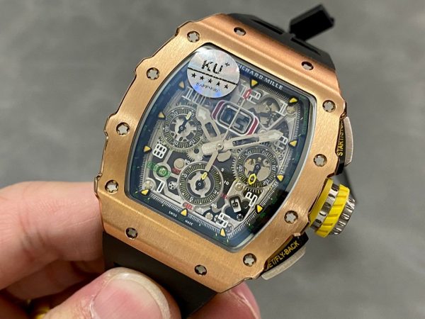 Richard Mille RM11-03 Carbon Automatic Flyback Chronograph Rose Gold - Image 4