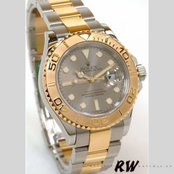 Rolex Yachtmaster 16623 Steel Yellow Gold Rhodium Grey Dial 40MM Mens Replica Watch - Image 2