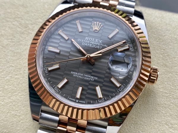 Rolex Datejust Grey Fluted Motif Dial m126331 0020 Mens Watch - Image 4