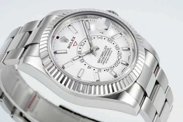 Rolex Sky-Dweller 326934 Stainless Steel White Dial 42MM Replica Watch - Image 4
