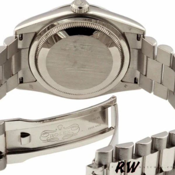 Rolex Day Date 118206 Mother of Pearl Black Dial 36mm Unisex Replica Watch - Image 4