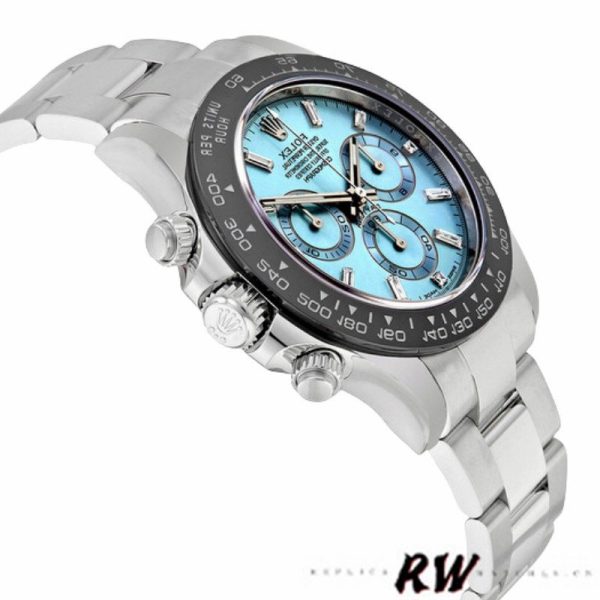 Rolex Cosmograph Daytona 116506 Ice Blue Dial Platinum 40MM Mens Replica Watch - Image 3