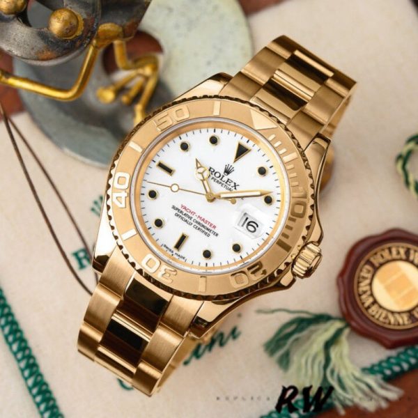 Rolex Yacht Master 16628 White Dial 40mm Mens replica Watch - Image 2