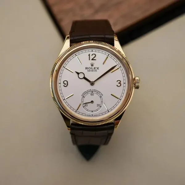 Rolex 1908 Yellow Gold 52508 0006 39 mm Replica Watch - Image 2