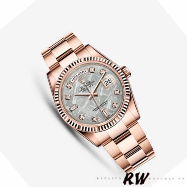Rolex Day-Date 118235 Meteorite Diamond Dial 36mm Unisex Replica Watch - Image 3