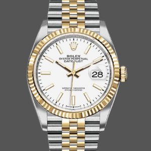 Rolex Datejust 126233 White Index Dial Fluted Bezel 36MM Unisex Replica Watch