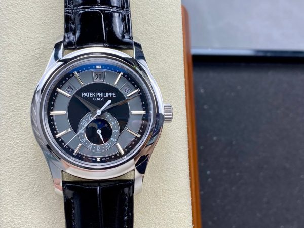 Replica Patek Philippe Complications Annual Calendar White Gold 5205G 010 40mm Mens Watch - Image 3