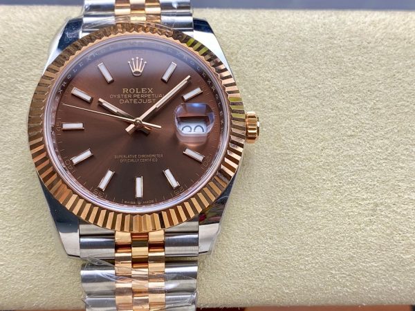 Rolex Datejust Automatic Rose Gold & Steel Watch m126331 0002 - Image 2