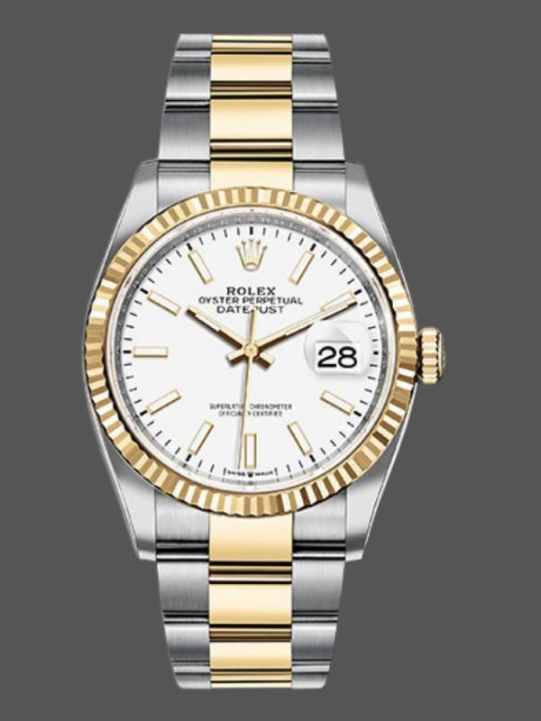 Rolex Datejust 126233 White Index Dial 36MM Unisex Replica Watch