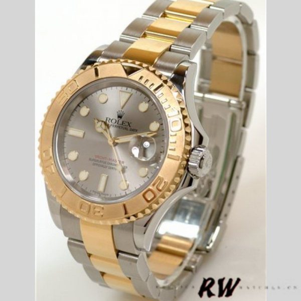 Rolex Yachtmaster 16623 Steel Yellow Gold Rhodium Grey Dial 40MM Mens Replica Watch - Image 3