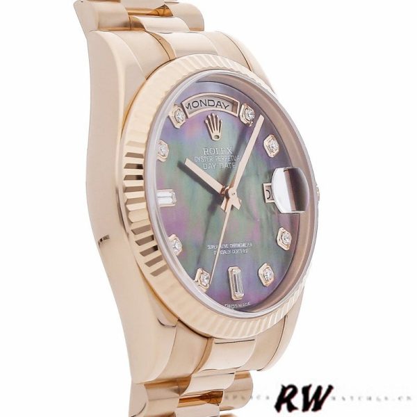 Rolex Day-Date 118235 Mother of pearl diamond dial 36mm Unisex Replica Watch - Image 3