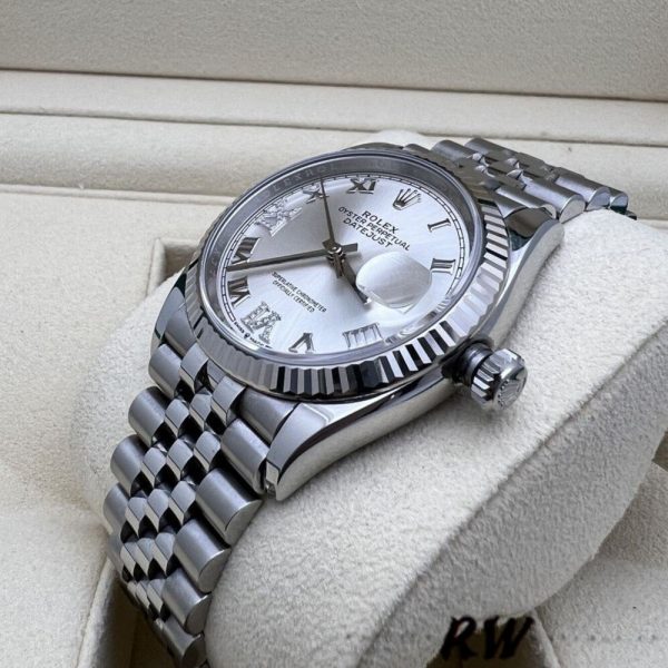 Rolex Datejust 126234 Silver Diamond Roman Dial 36MM Unisex Replica Watch - Image 2